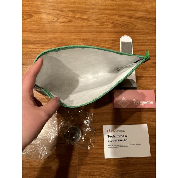 eBay Open 2023. Swag Seller Tools 9"x11" Bag Label & Lint Remover, Measure Tape - Picture 6 of 8